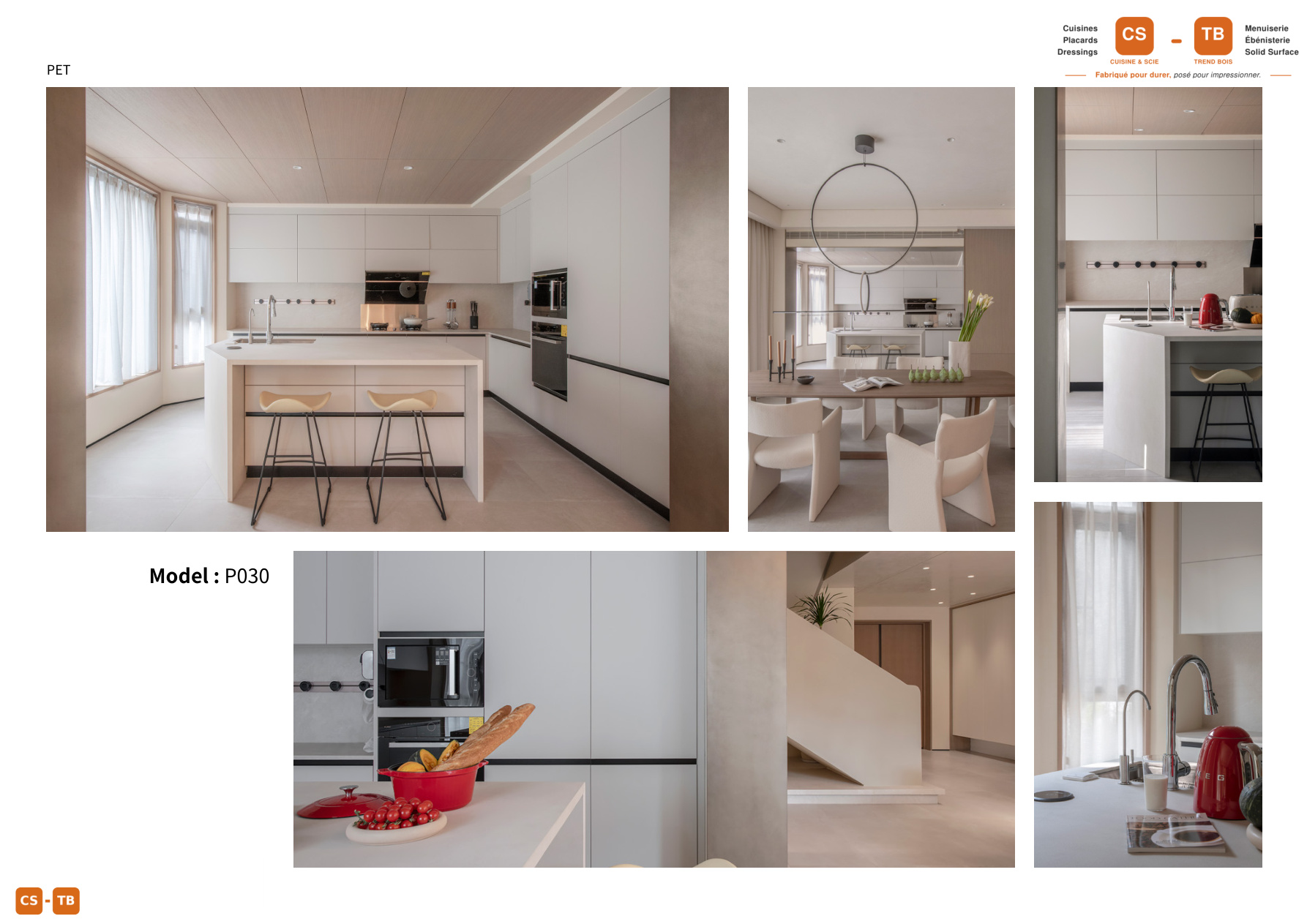 Cuisine P030 - Armoires de cuisine Trend Bois Maroc