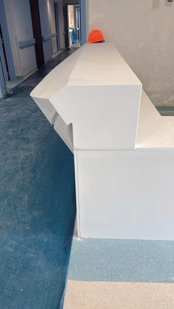 Corian cladding for clinic — Trend Bois