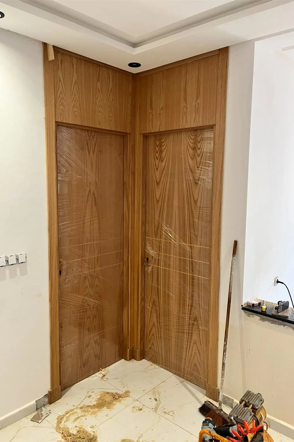 Porte intérieure en chêne naturel sur mesure — Trend Bois